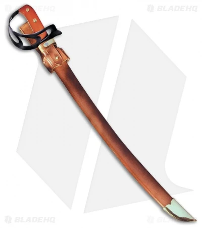 Cold Steel 1917 Cutlass Sword W/ Brown Leather Scabbard (24.75" Satin) 2 Cold Steel 1917 Cutlass Sword W/ Brown Leather Scabbard (24.75" Satin) - Image 2