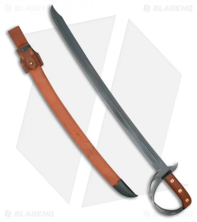 Cold Steel 1917 Cutlass Sword W/ Brown Leather Scabbard (24.75" Satin) 1 Cold Steel 1917 Cutlass Sword W/ Brown Leather Scabbard (24.75" Satin)