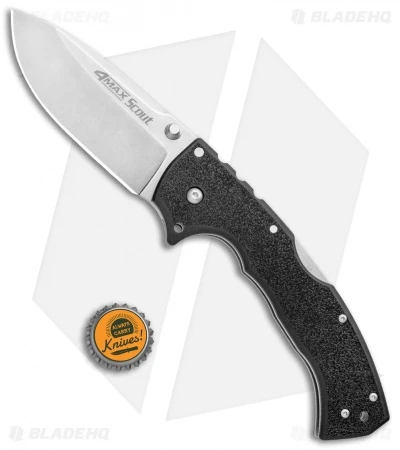 Cold Steel 4-Max Scout Tri-Ad Lock Knife Black Griv-Ex (4" Stonewash) 62RQ 4 Cold Steel 4-Max Scout Tri-Ad Lock Knife Black Griv-Ex (4" Stonewash) 62RQ - Image 4