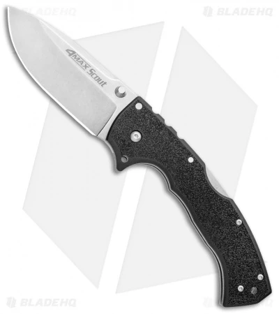 Cold Steel 4-Max Scout Tri-Ad Lock Knife Black Griv-Ex (4" Stonewash) 62RQ 1 Cold Steel 4-Max Scout Tri-Ad Lock Knife Black Griv-Ex (4" Stonewash) 62RQ