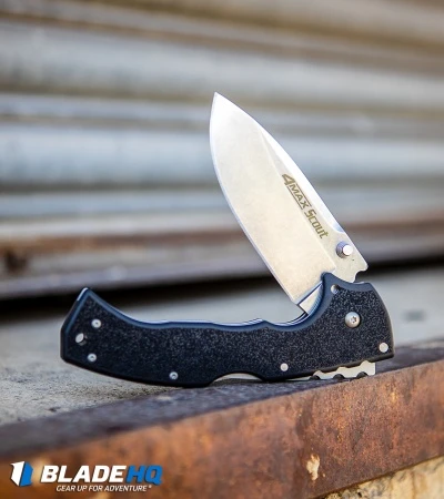 Cold Steel 4-Max Scout Tri-Ad Lock Knife Black Griv-Ex (4" Stonewash) 62RQ 5 Cold Steel 4-Max Scout Tri-Ad Lock Knife Black Griv-Ex (4" Stonewash) 62RQ - Image 5