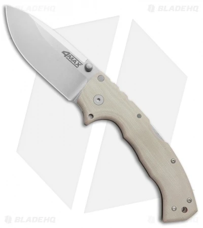 Cold Steel 4-Max Tri-Ad Lock Knife Desert Tan G-10 (4" Stonewash) 62RM 1 Cold Steel 4-Max Tri-Ad Lock Knife Desert Tan G-10 (4" Stonewash) 62RM