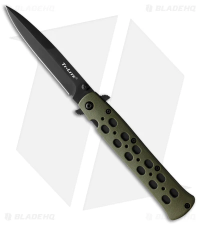 Cold Steel 4" Ti-Lite Liner Lock Knife Green Zytel (4" Black) 1 Cold Steel 4" Ti-Lite Liner Lock Knife Green Zytel (4" Black)