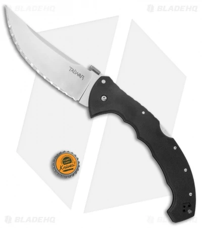 Cold Steel 5.5" Talwar Lockback Knife Black G-10 (5.5" Satin Serr) 21TBXS 4 Cold Steel 5.5" Talwar Lockback Knife Black G-10 (5.5" Satin Serr) 21TBXS - Image 4