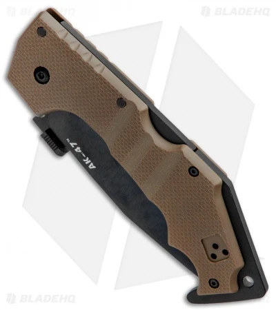 Cold Steel AK-47 Lockback Knife FDE G-10 (3.5" Black S35VN) 58MVF 2 Cold Steel AK-47 Lockback Knife FDE G-10 (3.5" Black S35VN) 58MVF - Image 2