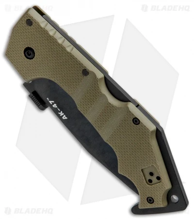 Cold Steel AK-47 Lockback Knife OD Green G-10 (3.5" Black) 58MVG 2 Cold Steel AK-47 Lockback Knife OD Green G-10 (3.5" Black) 58MVG - Image 2