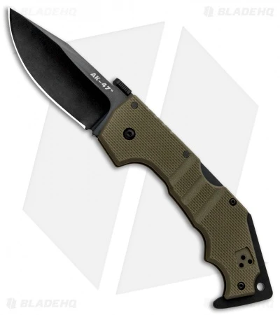 Cold Steel AK-47 Lockback Knife OD Green G-10 (3.5" Black) 58MVG 1 Cold Steel AK-47 Lockback Knife OD Green G-10 (3.5" Black) 58MVG