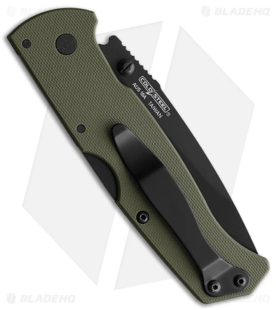 Cold Steel Air Lite Drop Point Lockback Knife OD Green G-10 (3.4" Black) 2 Cold Steel Air Lite Drop Point Lockback Knife OD Green G-10 (3.4" Black) - Image 2