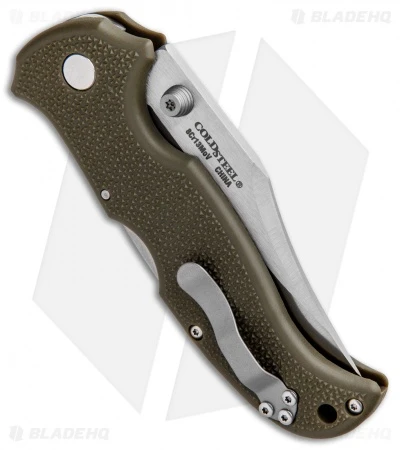 Cold Steel Bush Ranger Lite Rocker Lock Knife OD Green GFN (3.5" Satin) 21A 3 Cold Steel Bush Ranger Lite Rocker Lock Knife OD Green GFN (3.5" Satin) 21A - Image 3