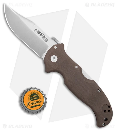 Cold Steel Bush Ranger Tri-Ad Lock Knife FDE G-10 (3.5" Satin S35VN) 31A 4 Cold Steel Bush Ranger Tri-Ad Lock Knife FDE G-10 (3.5" Satin S35VN) 31A - Image 4