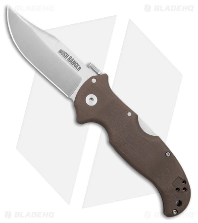 Cold Steel Bush Ranger Tri-Ad Lock Knife FDE G-10 (3.5" Satin S35VN) 31A 1 Cold Steel Bush Ranger Tri-Ad Lock Knife FDE G-10 (3.5" Satin S35VN) 31A