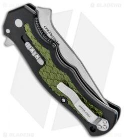 Cold Steel Crawford Model 1 Liner Lock Knife OD Green/Black Zy-Ex (3.6" Satin) 6 Cold Steel Crawford Model 1 Liner Lock Knife OD Green/Black Zy-Ex (3.6" Satin) -Cold Steel Cold Steel Crawford Model 1 LL OD Green Black Zy Ex Satin 20MWC BHQ 93281 jr side