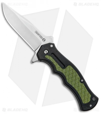 Cold Steel Crawford Model 1 Liner Lock Knife OD Green/Black Zy-Ex (3.6" Satin) 1 Cold Steel Crawford Model 1 Liner Lock Knife OD Green/Black Zy-Ex (3.6" Satin)