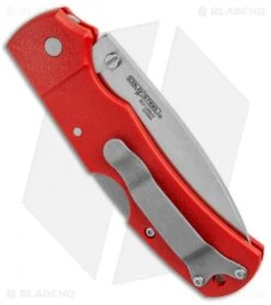Cold Steel Double Safe Hunter Slock Master Tri-Ad Lock Knife Red GFN (4" Satin) 6 Cold Steel Double Safe Hunter Slock Master Tri-Ad Lock Knife Red GFN (4" Satin) -Cold Steel Cold Steel Double Safe Hunter Slock Master Tri Ad Lock Red GFN Satin 23JK BHQ 121197 jr side