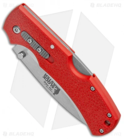 Cold Steel Double Safe Hunter Slock Master Tri-Ad Lock Knife Red GFN (4" Satin) 2 Cold Steel Double Safe Hunter Slock Master Tri-Ad Lock Knife Red GFN (4" Satin) - Image 2