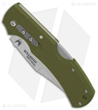 Cold Steel Double Safe Hunter Tri-Ad Lock Knife OD Green GFN (3.5" Satin) 23JC 2 Cold Steel Double Safe Hunter Tri-Ad Lock Knife OD Green GFN (3.5" Satin) 23JC - Image 2