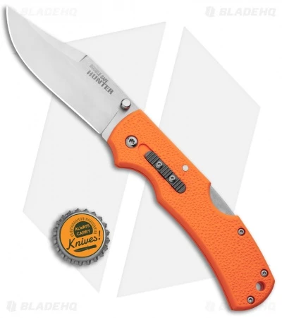 Cold Steel Double Safe Hunter Tri-Ad Lock Knife Orange GFN (3.5" Satin) 23JB 4 Cold Steel Double Safe Hunter Tri-Ad Lock Knife Orange GFN (3.5" Satin) 23JB - Image 4