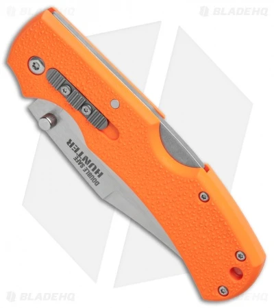 Cold Steel Double Safe Hunter Tri-Ad Lock Knife Orange GFN (3.5" Satin) 23JB 2 Cold Steel Double Safe Hunter Tri-Ad Lock Knife Orange GFN (3.5" Satin) 23JB - Image 2
