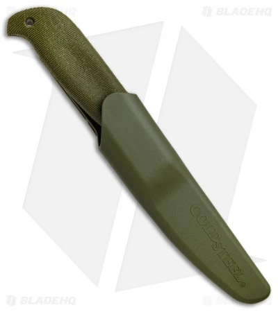 Cold Steel Finn Hawk Fixed Blade Knife Green (4" Satin) 20NPKZ 3 Cold Steel Finn Hawk Fixed Blade Knife Green (4" Satin) 20NPKZ - Image 3