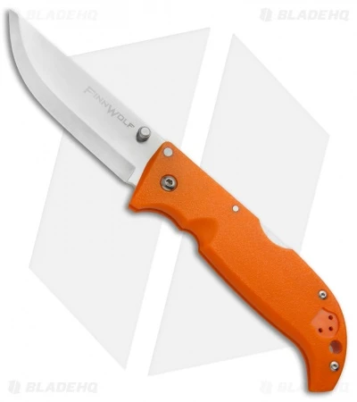 Cold Steel Finn Wolf Lockback Knife Blaze Orange (3.5" Satin) 20NPRYZ 1 Cold Steel Finn Wolf Lockback Knife Blaze Orange (3.5" Satin) 20NPRYZ