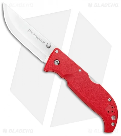 Cold Steel Finn Wolf Lockback Knife Red (3.5" Satin) 1 Cold Steel Finn Wolf Lockback Knife Red (3.5" Satin)