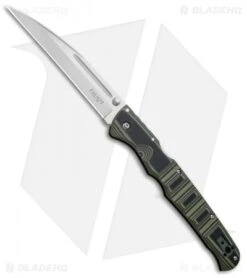 Cold Steel Frenzy I Tri-Ad Lock Knife Black/Green G-10 (5.5" Satin) 62P1A
