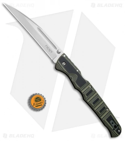 Cold Steel Frenzy I Tri-Ad Lock Knife Black/Green G-10 (5.5" Satin) 62P1A 4 Cold Steel Frenzy I Tri-Ad Lock Knife Black/Green G-10 (5.5" Satin) 62P1A - Image 4