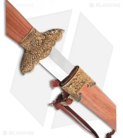 Cold Steel Gim Sword Redwood W/ Brass Guard (30" Satin) 88G 3 Cold Steel Gim Sword Redwood W/ Brass Guard (30" Satin) 88G - Image 3