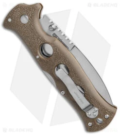 Cold Steel Gunsite Counter Point Tri-Ad Lock Knife Brown (3.75" Satin) 6 Cold Steel Gunsite Counter Point Tri-Ad Lock Knife Brown (3.75" Satin) -Cold Steel Cold Steel Gunsite Counter Point Sand SW BHQ 138053 jr side