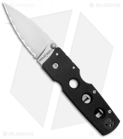 Cold Steel Hold Out 3" Lockback Knife Black G-10 (3" Satin Serr) 1 Cold Steel Hold Out 3" Lockback Knife Black G-10 (3" Satin Serr)