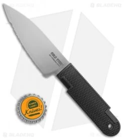 Cold Steel K-4 Fixed Blade Neck Knife W/ Sheath (4" Serr) 53T4S -Cold Steel Cold Steel K 4 fixed blade neck knife with sheath 4in serr 53T4S BHQ 68129 er size