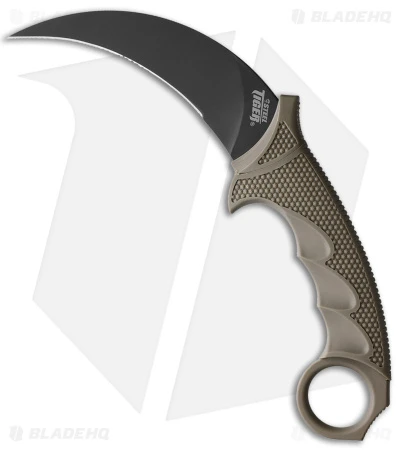 Cold Steel Karambit Steel Tiger Fixed Blade Knife Dark Earth (4.75" Black) 1 Cold Steel Karambit Steel Tiger Fixed Blade Knife Dark Earth (4.75" Black)