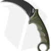 Cold Steel Karambit Steel Tiger Fixed Blade Knife OD Green (4.75" Black)
