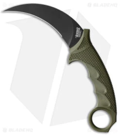 Cold Steel Karambit Steel Tiger Fixed Blade Knife OD Green (4.75" Black)