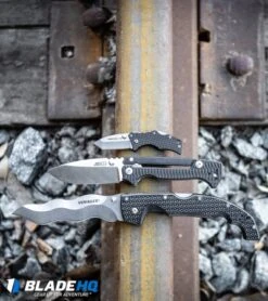 Cold Steel Kris Voyager Tri-Ad Lock Knife (5.5" Stonewash AUS-10A) 29AXW 9 Cold Steel Kris Voyager Tri-Ad Lock Knife (5.5" Stonewash AUS-10A) 29AXW -Cold Steel Cold Steel Kris Voyager Tri Ad Lock Knife Stonewash AUS 10A 29AXW BHQ 106677 kp rail web