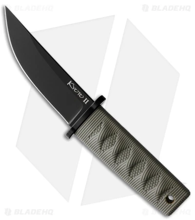 Cold Steel Kyoto II Fixed Blade Knife Drop Point OD Green (3.25" Black) 1 Cold Steel Kyoto II Fixed Blade Knife Drop Point OD Green (3.25" Black)