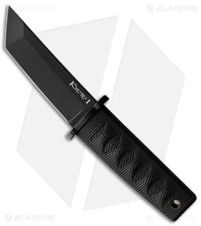 Cold Steel Kyoto II Fixed Blade Knife Tanto Black (3.25" Black) 1 Cold Steel Kyoto II Fixed Blade Knife Tanto Black (3.25" Black)
