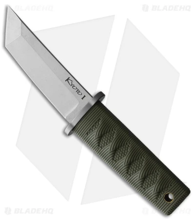Cold Steel Kyoto II Fixed Blade Knife Tanto OD Green (3.38" Satin) 1 Cold Steel Kyoto II Fixed Blade Knife Tanto OD Green (3.38" Satin)