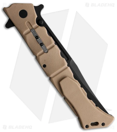 Cold Steel Large Luzon Folding Flipper Knife Desert Tan GFN (6" Black) 2 Cold Steel Large Luzon Folding Flipper Knife Desert Tan GFN (6" Black) - Image 2