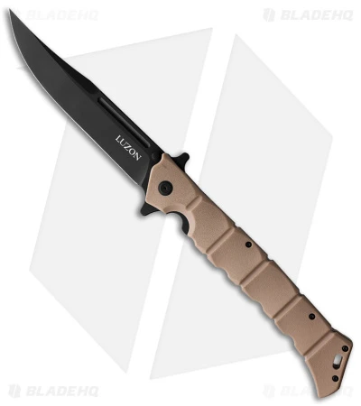 Cold Steel Large Luzon Folding Flipper Knife Desert Tan GFN (6" Black) 1 Cold Steel Large Luzon Folding Flipper Knife Desert Tan GFN (6" Black)