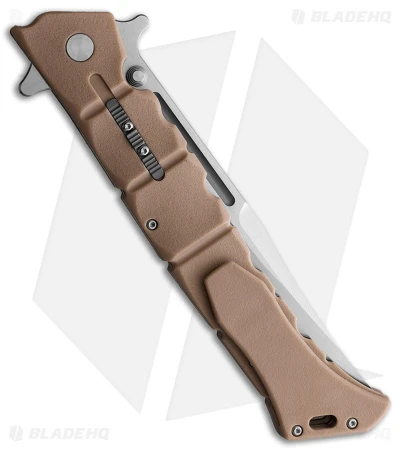 Cold Steel Large Luzon Folding Flipper Knife Desert Tan GFN (6" Satin) 2 Cold Steel Large Luzon Folding Flipper Knife Desert Tan GFN (6" Satin) - Image 2