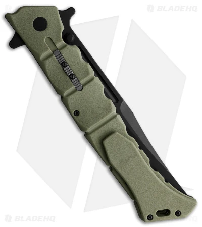 Cold Steel Large Luzon Folding Flipper Knife OD Green GFN (6" Black) 2 Cold Steel Large Luzon Folding Flipper Knife OD Green GFN (6" Black) - Image 2