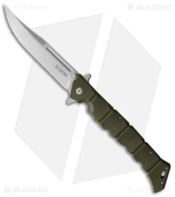 Cold Steel Large Luzon Folding Flipper Knife OD Green GFN (6" Satin)