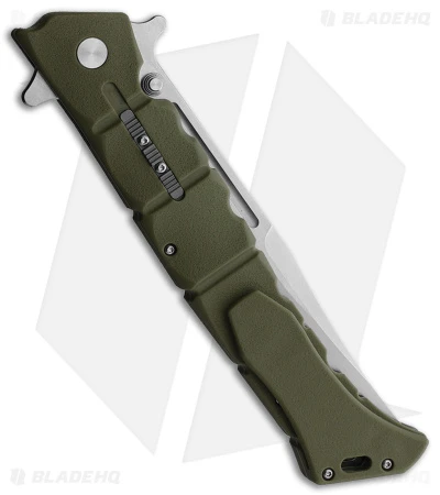 Cold Steel Large Luzon Folding Flipper Knife OD Green GFN (6" Satin) 2 Cold Steel Large Luzon Folding Flipper Knife OD Green GFN (6" Satin) - Image 2