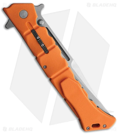 Cold Steel Large Luzon Folding Flipper Knife Orange GFN (6" Satin) 2 Cold Steel Large Luzon Folding Flipper Knife Orange GFN (6" Satin) - Image 2