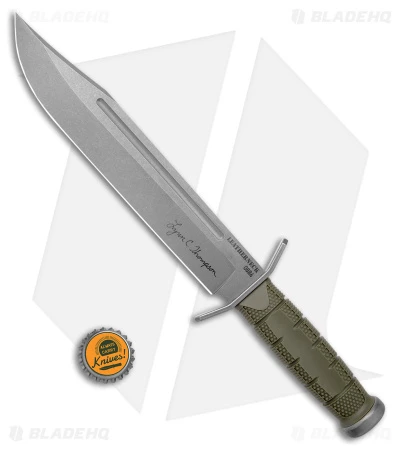 Cold Steel Lynn Thompson Leatherneck Bowie Fixed Blade Knife (10.5" Stonewash) 4 Cold Steel Lynn Thompson Leatherneck Bowie Fixed Blade Knife (10.5" Stonewash) - Image 4