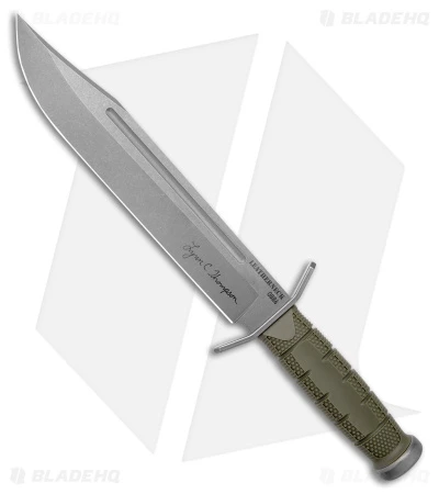 Cold Steel Lynn Thompson Leatherneck Bowie Fixed Blade Knife (10.5" Stonewash) 1 Cold Steel Lynn Thompson Leatherneck Bowie Fixed Blade Knife (10.5" Stonewash)