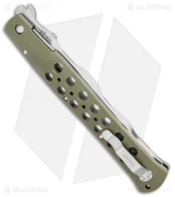 Cold Steel Lynn Thompson Ti-Lite Liner Lock Knife Green (6" Satin Kris) 6 Cold Steel Lynn Thompson Ti-Lite Liner Lock Knife Green (6" Satin Kris) -Cold Steel Cold Steel Lynn Thompson Ti Lite LL Satin Kris 26SY6 BHQ 105933 jr side