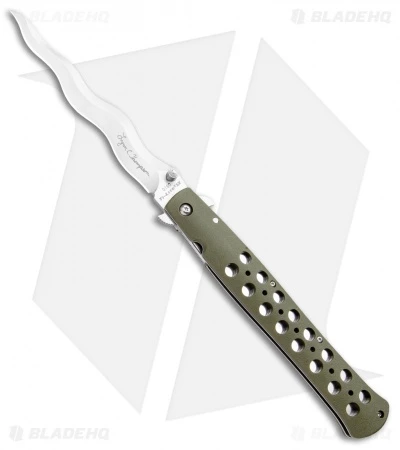 Cold Steel Lynn Thompson Ti-Lite Liner Lock Knife Green (6" Satin Kris) 1 Cold Steel Lynn Thompson Ti-Lite Liner Lock Knife Green (6" Satin Kris)