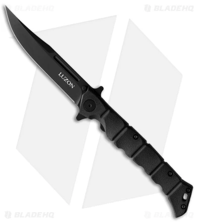 Cold Steel Medium Luzon Folding Flipper Knife Black GFN (4" Black) 1 Cold Steel Medium Luzon Folding Flipper Knife Black GFN (4" Black)